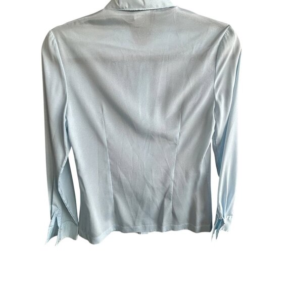 Bronson of California Vintage 70s Light Blue Blouse Size 5/6 - Picture 2 of 8